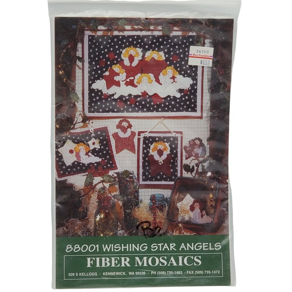 Christmas Angels Ornament Sampler Kit Sewing Pattern 88001 Wishing Star Angels